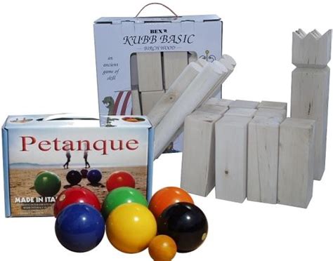 Bei der europameisterschaft spielen italien und österreich heute um den einzug ins viertelfinale. KUBB das ORIGINAL von Bex + Holz Boule / Boccia Spiel aus Italien Klassische Spiele ...