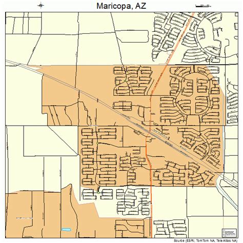 Maricopa Arizona Street Map 0444410