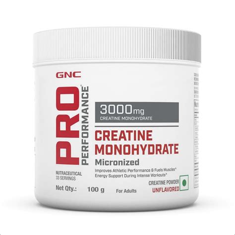 Gnc Pro Performance Creatine Monohydrate Boosts Athletic Performance