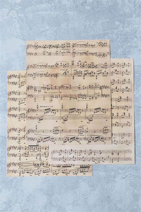 Free Printable Vintage Sheet Music With Digital Collage Sheets