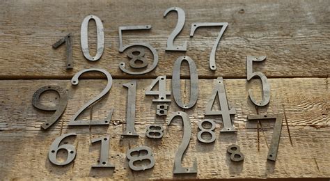 1inch 15 Inch 2 Inch Metal Numbers Any Size And Font Metal Etsy