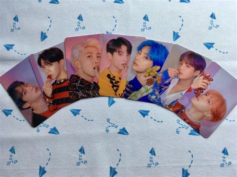 BTS Photocards Map Of The Soul Persona Version 4 Kpop Selca Etsy