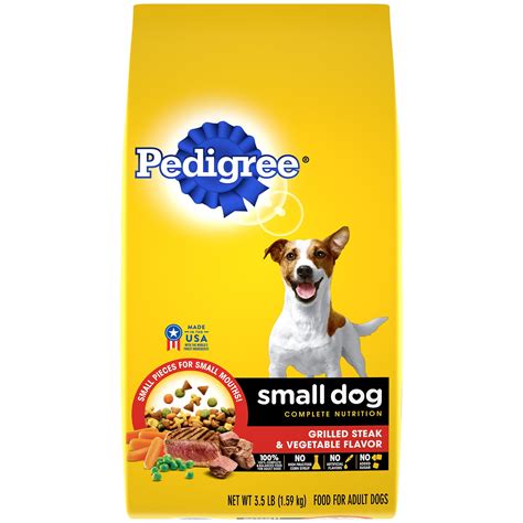 Pedigree Small Dog Complete Nutrition Adult Dry Dog Food Grilled Steak