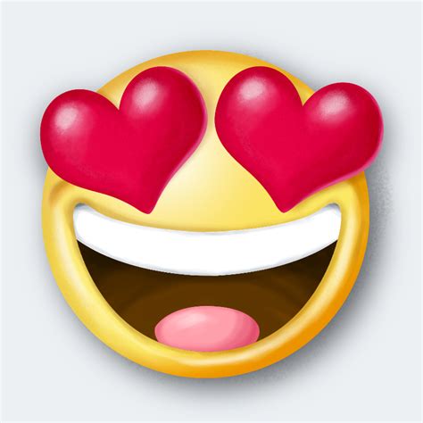 Kleurplaten Emoji Hartjes Ogen Smiley Met Hartjes Als Ogen Liefde