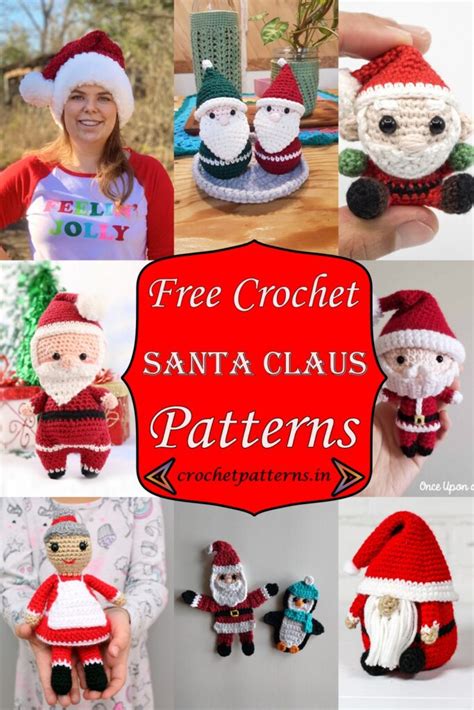 15 Free Crochet Santa Claus Patterns