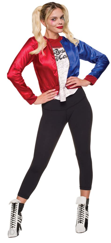Harley Quinn Ladies Fancy Dress Suicide Squad Halloween Womens Villain Costume | eBay