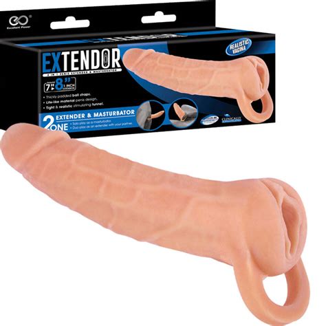 Extendor In Penis Extender Sleeve Male Masturbator Realistic