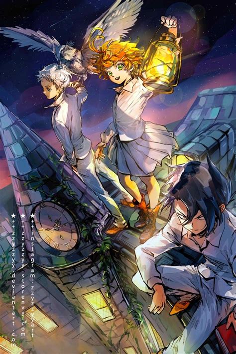 Emma, Norman & Ray | The Promised Neverland | Artist: zzyzzyy