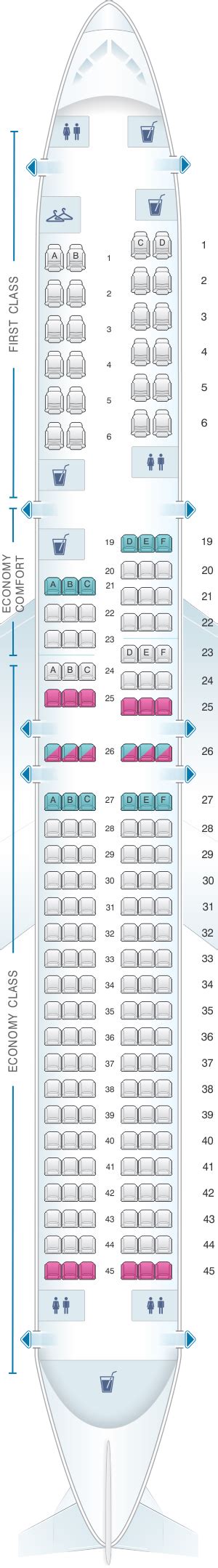 Seat Map Delta Air Lines Boeing B757 200 757 Seatmaestro