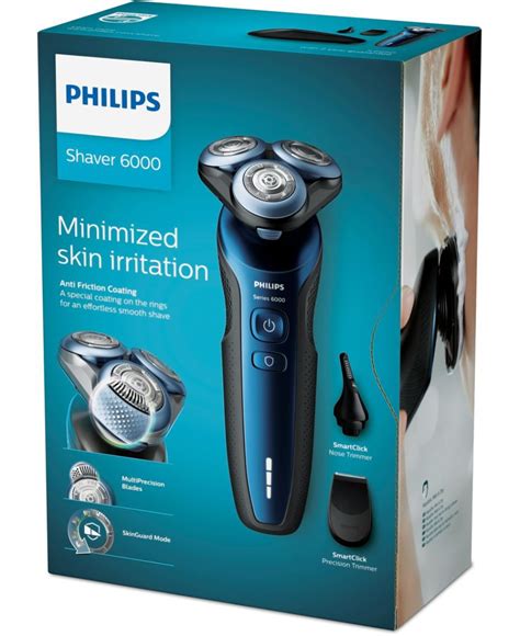 Philips 6000 Series Wet And Dry Electric Shaver With Smartclick Trimmer