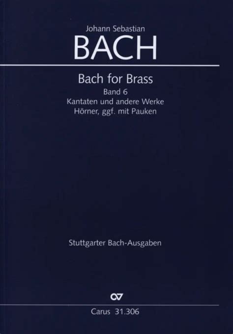 Bach For Brass 6 From Johann Sebastian Bach Buy Now In The Stretta