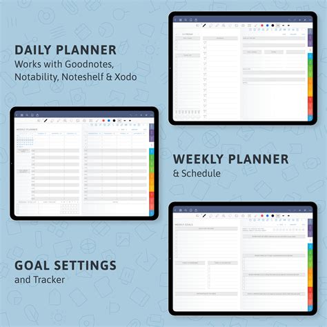 Get 2024 2025 Digital Ultimate Planner For Ipad Android Tablets