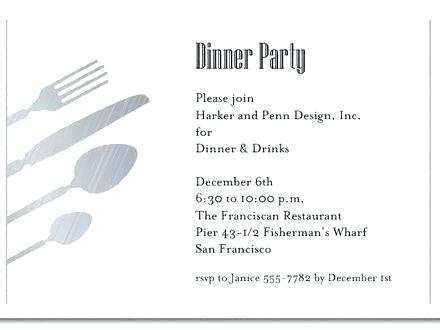 Formal Dinner Invitation Letter Template - Cards Design Templates