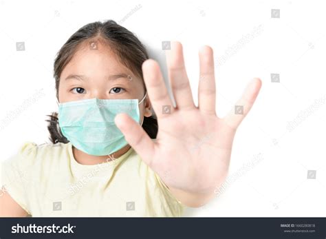 Asia Little Girl Wearing Mask Protect Stock Photo 1660280818 Shutterstock