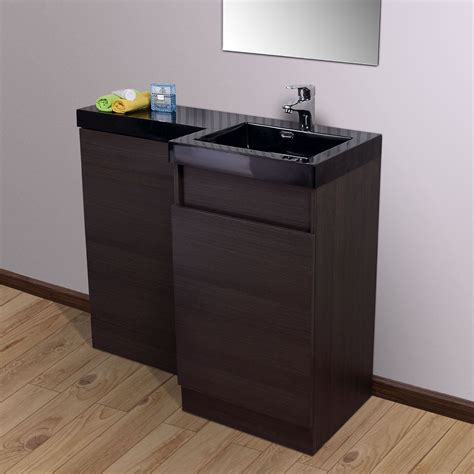 Check spelling or type a new query. Oak 1000 mm L Shape RH WC Bathroom Vanity Suite Unit ...
