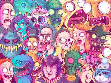 Rick And Morty Character Illustrations By Fernando Nunes Behance