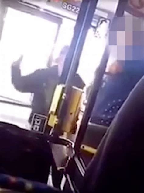 Bus Driver Viciously Attacked In Front Of Shocked Passengers As He Sits Behind Wheel Mirror Online