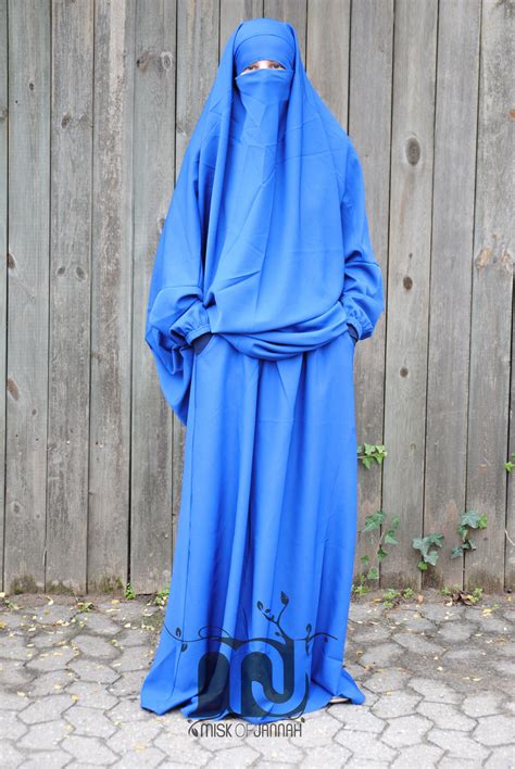 Islamische Kleidung Und Rainbow Qurane Aus Dem Orient Khimarset Royalblau Niqab Modest