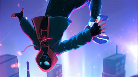 Miles Morales Falling Wallpapers Wallpaper Cave