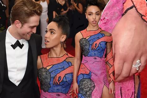 Fka Twigs Flashes Huge Engagement Ring At Met Gala With Fiancé Robert Pattinson Wearing Erotic
