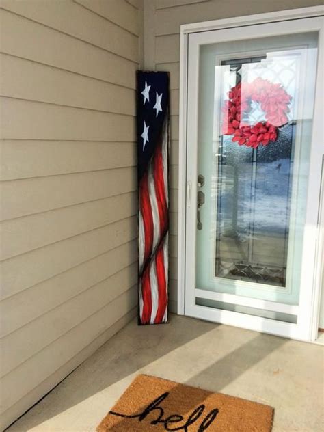 We have all the information you need to display flags, observe flag holidays, practice pay attention to the position of the union (the blue field). wooden american flag, housewarming gift first home, front ...