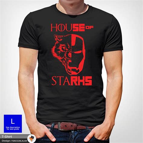 Iron man (film) tony's mansion was already high tech. Haus Stark Game of Thrones Iron Man Marvel T Shirt ...