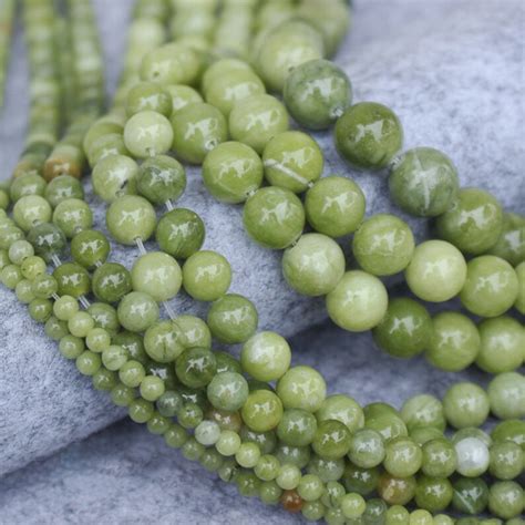 Green Jasper Beads Natural Gemstone Beads Round Jasper Stone Etsy Uk
