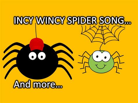 Incy Wincy Spider Song Nursery Rhyme Youtube