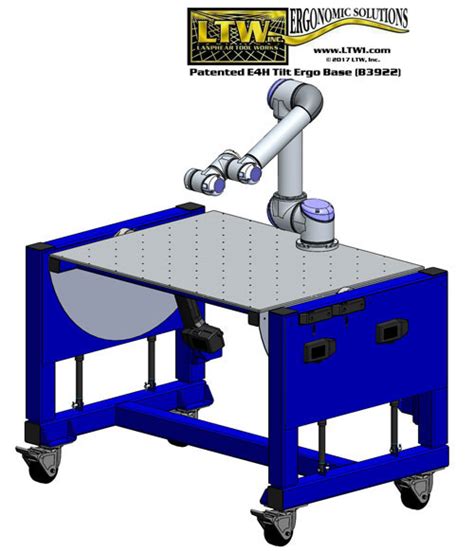 E4h Tilt Cobot Table Cobase Adjustable Collaborative Robot Table