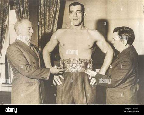 Primo Carnera Receives The World Champion Belt 6 October 1933