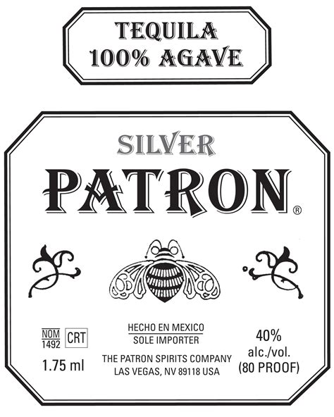 Silver Patron Tequila Logo Decorate Your Cake With This Adult
