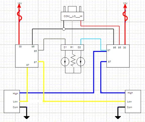 Wiring Schematic Simple Headlight Wiring Diagram For Your Needs