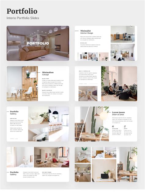 Interio Creative Interior Design Powerpoint Template Portfolio