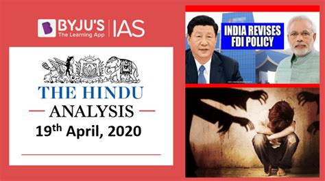 The Hindu Video Analysis 19th Of April 2020 Daily Video News Analysis