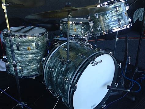 1965 Ludwig Downbeat Drum Set Sky Blue Pearl — Not So