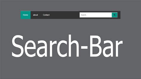 How To Create Navigation Bar With Search Box Using Html And Css