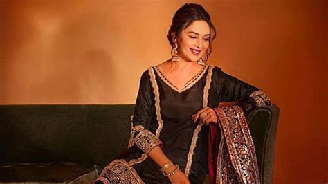 Madhuri Dixit Exudes Elegance In Shades Of Black Fashion Trends Hindustan Times
