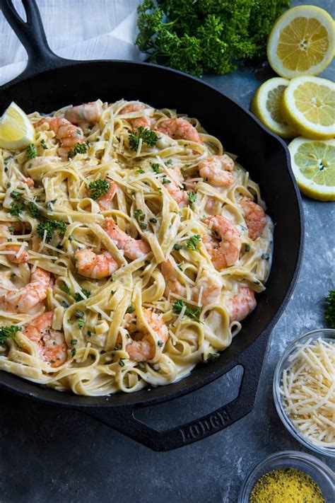 Once the butter and cheese melt into the liquid, a creamy the low carb shrimp alfredo with broccoli can be served on individual serving plates. Easy Lemon Pepper Shrimp Alfredo Recipe - Must Love Home