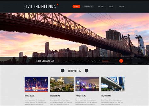 Engineering Responsive Website Template Free Download