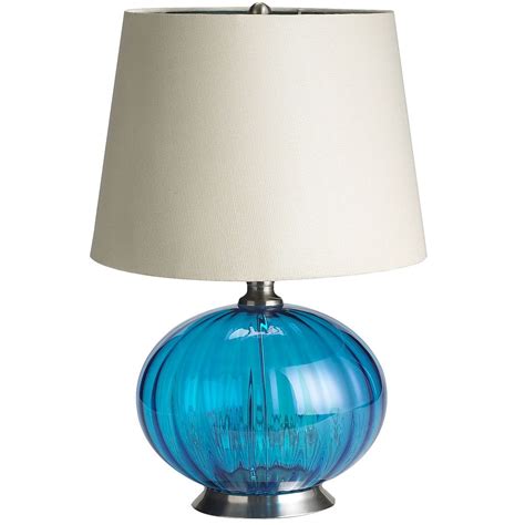It is short in height for those small spaces. Sphere Lamp - Turquoise | Sphere lamp, Lamp, Glass lamp