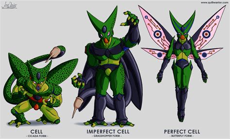 Character Design Cell All Forms By The Quill Warrior On Deviantart
