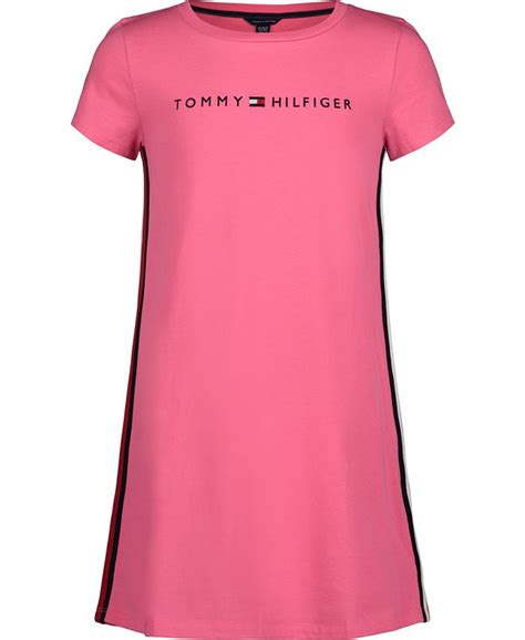 Tommy Hilfiger Big Girls Global Side Stripe T Shirt Dress Macy S