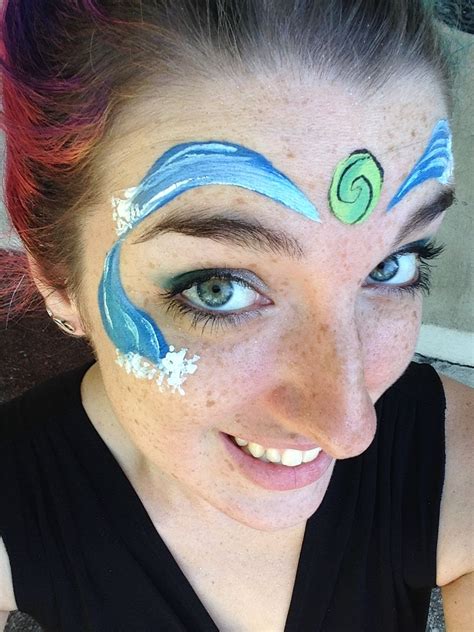 Moana Face Painting By Kelsey The Face Painting Lady The Heart Of Te Fiti Face Painting