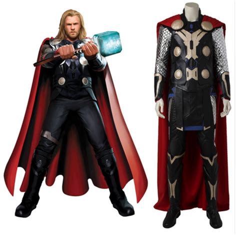 The Avengers Age Of Ultron Thor Odinson Cosplay Costume Uniform Outfit