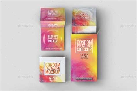Download Condoms Packaging Mock-Up | Packaging mockup, Mockup ...