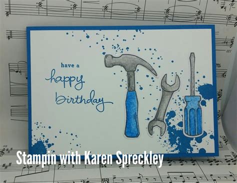 stampin up nailed it and build it masculine card gatefold cards masculine birthday cards