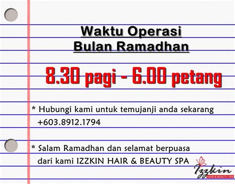 Maka marilah kita perbanyak doa kepada allah, dalam berbagai kesempatan. Waktu Operasi Bulan Ramadhan 2015