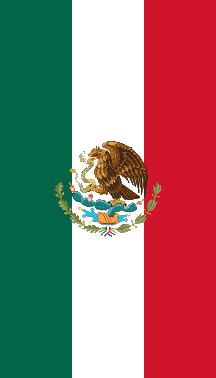 mexico vertically hanging national flags  decorative banners