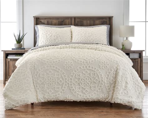 Better Homes And Gardens Tufted Global Ivory 3 Piece Comforter Set