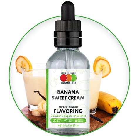 banana sweet cream flavored liquid concentrate one on one flavors